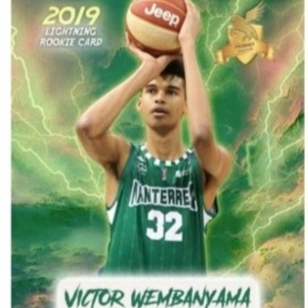 RARE VICTOR WEMBANYAMA 2019 LIGHTNING ROOKIE CARD SAN ANTONIO SPURS